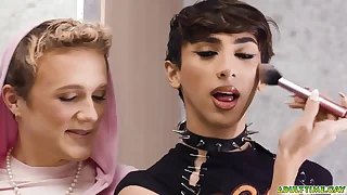 Mateo Tomas fucks these Femboy besties Scheming Alex and Benny Fox stretching their assholes